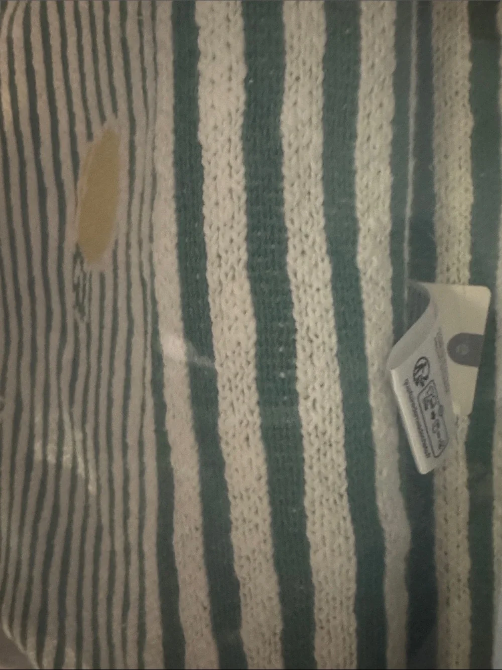 Anthropologie sonnie icon lemon Striped Throw